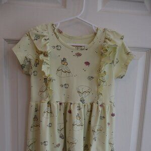 Yellow knit Princess Belle girls dress size 5T